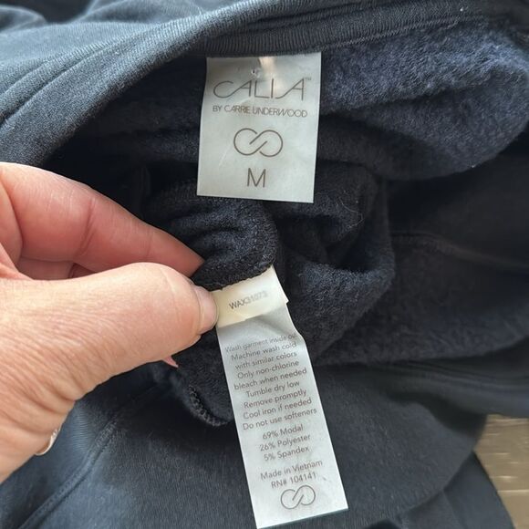 CALIA by Carrie Underwood Women’s Sz M Side Zippers Black Sweatshirt Active Top - Picture 9 of 12